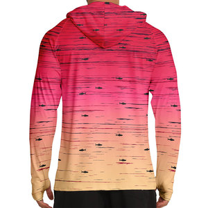 Sudadera con capucha de pesca para hombre con estampado de peces, diseño de diseñador, etiqueta privada personalizada, costuras reforzadas, antiencogimiento y estilo elegante. - Product Image 2