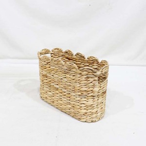 Top Rated Natural Water Hyacinth <b>Rectangular</b> <b>Storage</b> <b>Basket</b> Rustic Eco-Friendly Multi-Purpose Organizer - Product Image 3