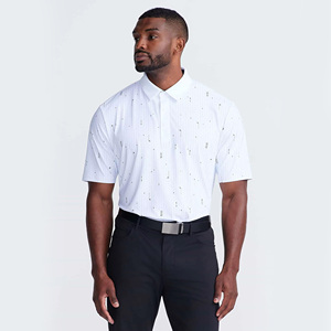 Chemise Popeline Imprimée à Manches Courtes pour Homme, Vente en Gros OEM, Blanche, Respirante, Style Smart Casual, Coupe Classique, Tissu 100% Coton Tissé - Product Image 5