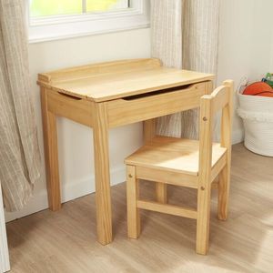 Silla y Escritorio Infantiles de Madera Profesionales para el Aprendizaje y la Práctica de Estudio en el Aula - Product Image 4