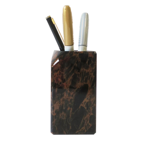 Porte-stylos en marbre, fournitures de bureau, accessoires de bureau, organisateur, porte-crayons, porte-stylos couleur pierre verte - Product Image 2