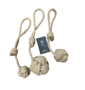 Hoang Linh SG + 84 797 298 415ทนทานของ Sara ของเล่นฝึกสุขภาพฟันทำด้วยมือเชือกป่านบอลของเล่นสัตว์เลี้ยงจากเวียดนาม - Product Image 2