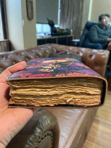 New Era Skull Leather Journal Vintage A5 Creative Handmade Halloween Spells Notebook Deckle-edge Antique Paper Sewn Binding Gift - Product Image 3