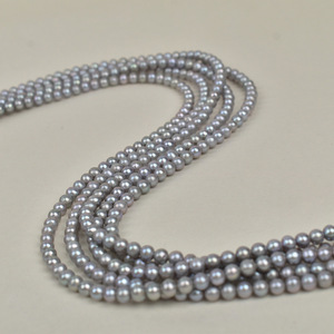 Perles d'eau douce naturelles de 5,5 à 6 à 7 mm, sans noyau, trou traversant, semi-finies pour bijoux - Product Image 3