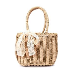 ออกแบบใหม่ร้อนขายธรรมชาติทอฟางกระเป๋าสำหรับสาว OEM ยอมรับโลโก้ที่กำหนดเองและบรรจุภัณฑ์หลากหลายทางเลือกจากเวียดนาม - Product Image 1