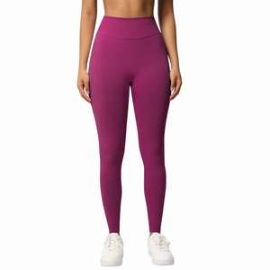 Leggings de Yoga Personalizados al por Mayor para Mujer, de Cintura Alta, Control de Abdomen, con Logotipo Personalizado, Bolsillos, Pantalones de Entrenamiento para Gimnasio, Sin Costuras, Transpirables - Product Image 1