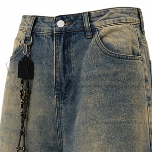 Jeans Anchos de Mezclilla para Hombre, Estilo Vintage, Corte Holgado, Personalizados, Fabricante de Ropa Urbana, Marca Privada OEM - Product Image 6