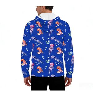Sweat à capuche de pêche personnalisé pour homme, manches longues, respirant, séchage rapide, polyester, protection UV, sublimation, chemise de pêche, vente en gros OEM - Product Image 4