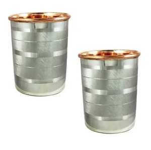 Vasos de Cobre 100% Puro, Tazas de Metal Inoxidable Ecológicas, Tazas de Cerámica Personalizables para Cocina y Mesa, en Oferta - Product Image 3