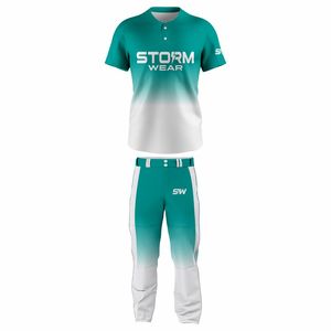 Uniforme de Béisbol Personalizado, Conjunto de Camiseta Sublimada para Equipo con Nombre y Número del Jugador, Fabricante OEM, Uniforme de Béisbol de Poliéster - Product Image 4
