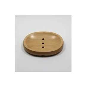 Oval Wooden Soap Dish Natural Wood Bar Soap Saver Draining Hole Soap Holder Tray Countertop <b>Bath</b> Hardware <b>Storage</b> Plate - Product Image 1