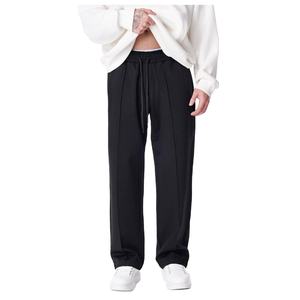 Pantalones Deportivos de Algodón de Cintura Alta y Corte Holgado con Logotipo Personalizado para Hombre, Pantalones Deportivos con Logotipo Estampado para Hombre - Product Image 1