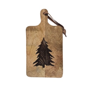 Tabla de Cortar de Madera de Acacia Orgánica, Decoración Navideña, Tabla de Cortar de Madera para Cocina, Tamaño y Forma Personalizables - Product Image 2