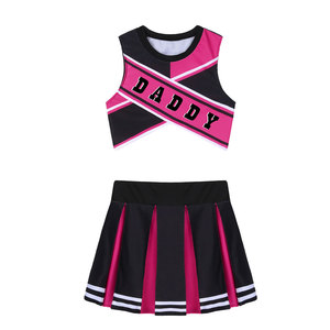 Costume de pom-pom girl en gros pour femmes, uniforme en polyester à séchage rapide, logo personnalisé par sublimation, pour équipe de danse scolaire, coupe confortable et douce - Product Image 1