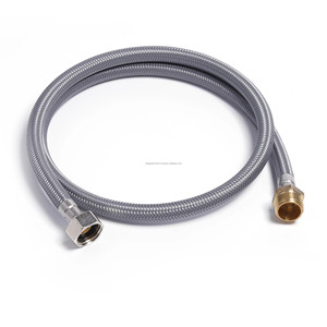 Tuyau tressé Bhagwati au design moderne, haute flexibilité, PVC, acier inoxydable, garantie 5 ans, durable, pression maximale 125 PSI, plomberie - Product Image 1