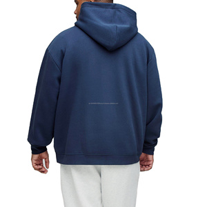 Sweats à capuche pour hommes de qualité supérieure, respirants, en coton mélangé, surdimensionnés, amples, lourds, pour hommes 2026 - Product Image 3
