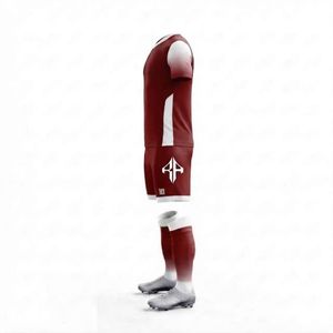 Nouvel ensemble d'uniformes de football imprimés par sublimation pour hommes, 100 % polyester haute qualité, manches courtes, par RIVIAN ATLANTIC - Product Image 5