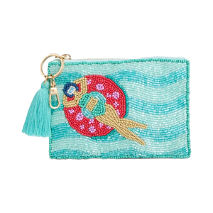 Customized Handmade Beaded Coin Bag Trendy Beaded Coin Clutch for Party & Gifting Mini Wallet <b>Zip</b> Closure Embraided Women <b>Pouch</b> - Product Image 4