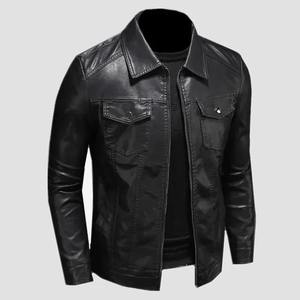 Chaqueta de cuero de diseño nuevo y moderno para hombre, chaqueta de cuero elegante para hombre con diseño moderno, tela de larga duración, calidad original. - Product Image 6