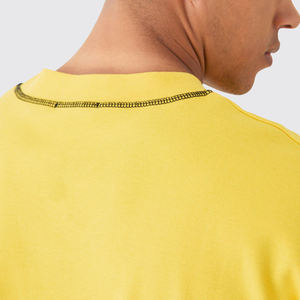 เสื้อยืดทรงบ็อกซี่ผ้าฝ้าย 100% สำหรับผู้ชาย แห้งเร็ว ระบายอากาศได้ดี น้ำหนักเบา สกรีนโลโก้ได้ตามต้องการ เสื้อยืดคุณภาพสูง เสื้อยืดผู้ชาย - Product Image 5