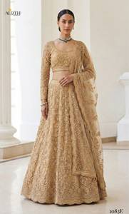 Ensemble Lehenga Choli pour femme NOIIR PIGEON, en soie Banglori, avec filet papillon |   Ensemble 3 pièces non cousu, séchage rapide, sans plis - Product Image 5