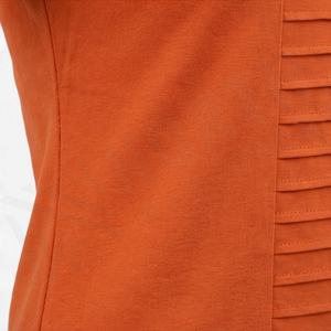 Camiseta de Manga Corta para Mujer, Algodón y Poliéster, MOQ Bajo, Color Personalizado, Calidad Premium, Transpirable, Ropa Casual a la Moda - Product Image 5