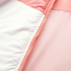 Chaqueta acolchada con capucha y cremallera para mujer, con bloques de color, manga larga, ligera, para otoño - Product Image 6