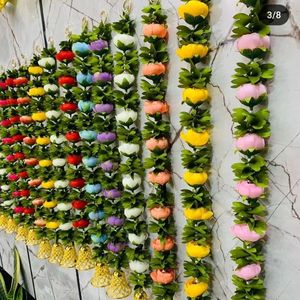 Guirlandes décoratives indiennes en tissu pour mariage, fête, décoration intérieure, suspension murale ou de porte, pour Haldi, Mehndi, Sangeet, fête - Product Image 5