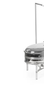 ถาดอุ่นอาหารสแตนเลสทรงรีแบบแขวน พร้อมฝาปิดหรูหรา ขัดเงาอย่างดี พร้อมขาตั้ง สำหรับงานจัดเลี้ยงระดับไฮเอนด์ - Product Image 4