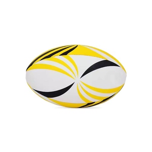 Ballon de rugby en cuir PU de haute qualité, toucher doux, léger, durable, ballon d'entraînement et de match, logo personnalisé, ballon de sport professionnel, OEM - Product Image 3