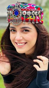Low MOQ Hand Made Casual Outdoor & Party Wear <b>Women</b> Hats & <b>Caps</b> with Afghan Kuchi Headpiece Jewelry Decoration for Ladies - Product Image 5
