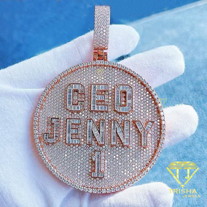 สร้อยคอจี้รูปตัว K ประดับเพชรแล็บโกรว์ ดีไซน์แบบ Iced Out สไตล์ฮิปฮอป พร้อมจี้ตัวอักษรแบบกำหนดเอง ของขวัญแฟชั่นสุดหรู - Product Image 5