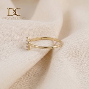 Designer Lab Grown Diamond 14KT Solid Yellow Gold Engagement <b>Ring</b> with IGI Certified Brilliant Cut Luxury Wedding Women Jewelry - Product Image 3