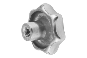 K0149 STAR GRIP คล้ายกับ DIN6336 D=M08, D1=40, H=25, FORM:D พร้อมเกลียวแบบ COUNTERBORED, อลูมิเนียมขัดเงา - Product Image 5