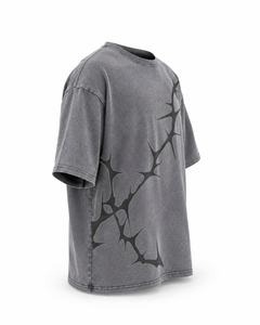 เสื้อยืดผ้าฝ้ายพิมพ์ลายขนาดใหญ่ทันสมัยสำหรับผู้ชาย ผ้าทนทาน ทรงหลวม สวมใส่สบาย เหมาะสำหรับชุดลำลอง - Product Image 2