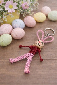 Bunny Shape Key Chain for Kid Stylish Cute <b>Keyring</b> Bag <b>Charm</b> for School Backpack Pencil Pouch and Return Gift Decorative Objects - Product Image 2