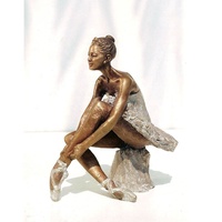 Ballet Danseur Résine Serre-Livres Ballerine Ornement Nordique Personnalisé Figurines Danse Fille Statue Sculpture En Bronze