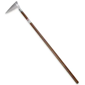 Hoe TONGARI, Stainless steel long handle, Easily pull weeds and dig soil while standing, Made in JAPAN, NISAKU brand