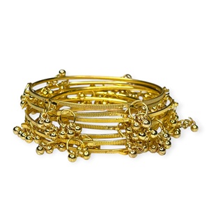 Most Selling Viral Trendy Designer Gold Plated Kashmiri Jhumki Ghungroo <b>Bangles</b> Wedding Party Wear Premium Wholesale Price - Product Image 1