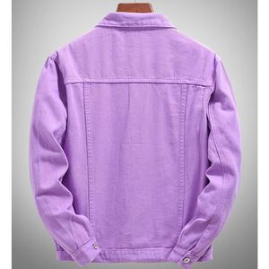 Veste en toile de coton pour homme de haute qualité, style Detroit, entièrement zippée, personnalisée, effet délavé vintage, style universitaire. - Product Image 2