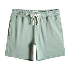 Men's Summer Casual Shorts <b>Large</b> Size Pure Cotton Solid Color Basic Shorts Drawstring Closure Mid Anti-Wrinkle Knitted - Product Image 3