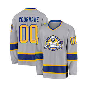 Camiseta de Hockey sobre Hielo Unisex Sublimada con Bordado Personalizado, Ropa Deportiva de Poliéster 100% de Secado Rápido y Diseño Premium al por Mayor - Product Image 1
