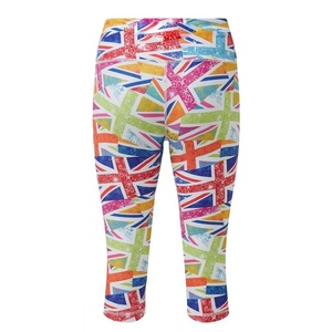 Pantalons de yoga et de fitness pour femmes - Leggings d'entraînement taille haute en spandex/polyester avec décoration en cristal, taille élastique, vêtements de sport - Product Image 3