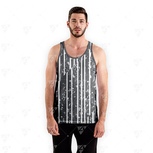 Débardeur Homme Personnalisé Respirant Léger à Col Rond en Maille Tricotée à Séchage Rapide avec Impression par Sublimation pour Gym et Fitness – Vente en Gros - Product Image 3