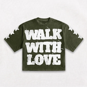 T-shirt graphique oversize pour homme en coton épais 100% – Style streetwear, épaules tombantes, impression sérigraphiée, logo personnalisé, coupe ample – Vente en gros - Product Image 5