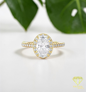 Manufacturer Luxury Women Promise <b>Ring</b> 925 Sterling Silver VVS Moissanite Diamond Rhodium Plated <b>Fine</b> Jewelry - Product Image 2