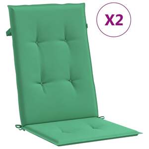 Juego de 2 Cojines Verdes para Exteriores 100% Poliéster, Cojín para Silla de Respaldo Alto - Product Image 2