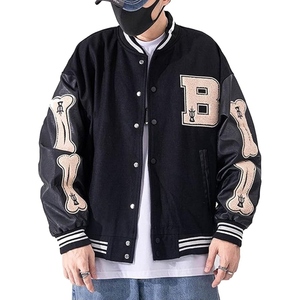 Chaqueta Varsity al por mayor, Chaqueta Bomber Letterman personalizada, Chaqueta universitaria estilo urbano, Mezcla de lana premium, Bordado OEM, Marca personalizada - Product Image 6