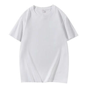 T-shirt uni à col rond pour homme, manches courtes, coton doux, coupe ajustée, idéal pour les tenues décontractées et le sport, respirant et doux. - Product Image 3