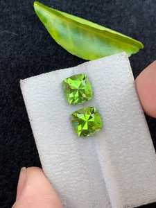 Natural <b>Peridot</b> Green Faceted Gemstone Matching Stones Loose For Jewelry Making <b>Ring</b> Pendant Necklace Crystal - Product Image 2